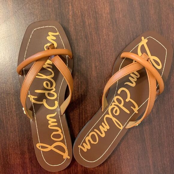 Sam Edelman abbey leather upper flip flop size 9 new - Picture 9 of 12